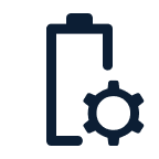 Battery Profile Streamline Rounded Line - Material Symbols (1)